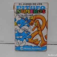 Barajas de cartas: BARAJA DE CARTAS, EL JUEGO DE LOS PITUFO NUMEROS, COMPLETA, EDICIONES RECREATIVAS 1983 PEYO