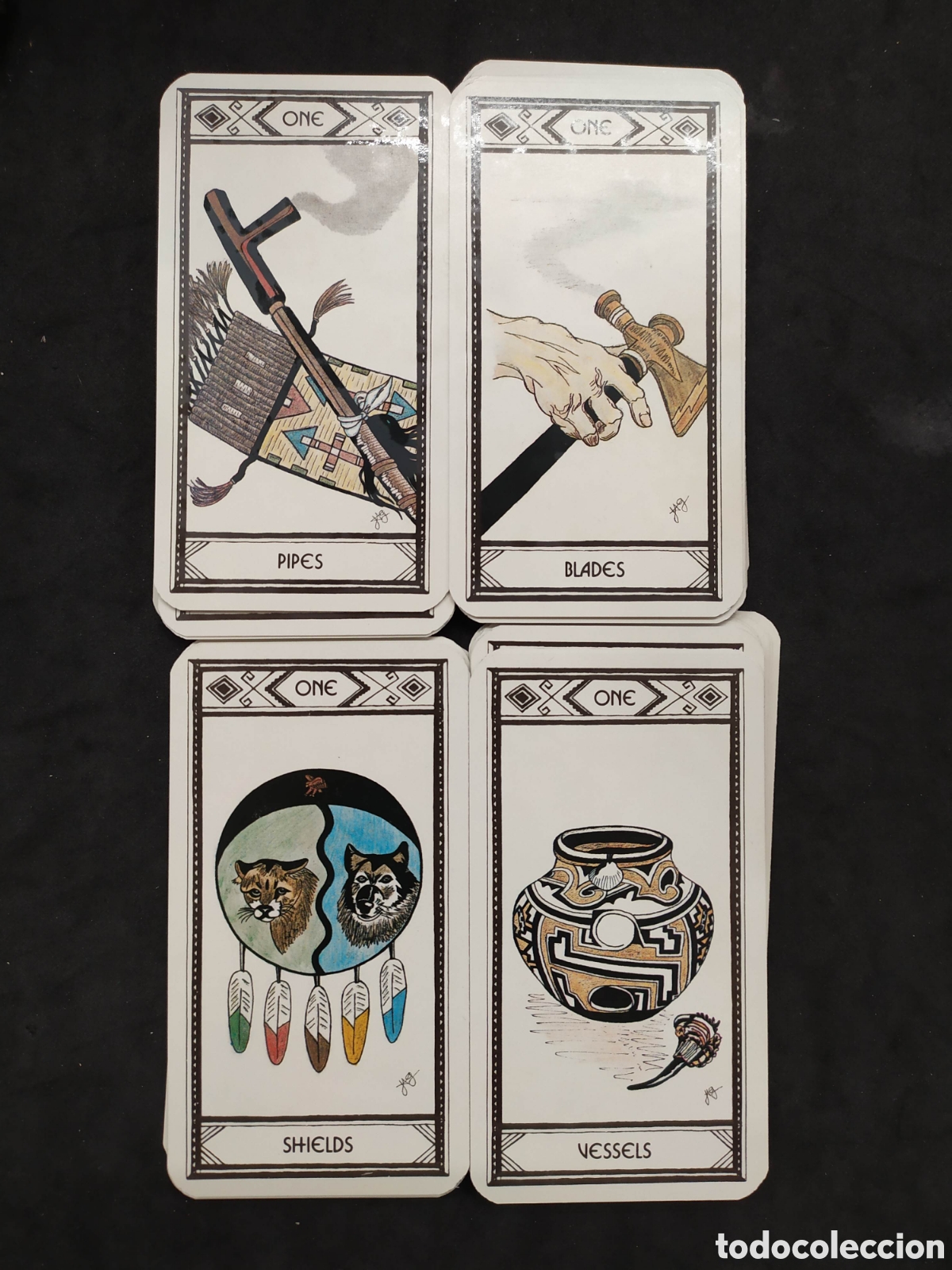 Barajas de cartas: Tarot coleccion. Native American Tarot Deck. 1982 - Foto 4