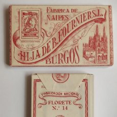 Mazzi di carte: ANTIGUA BARAJA DE CARTAS - HIJA DE B. FOURNIER S.L. BURGOS - FABRICA DE NAIPES ROJA