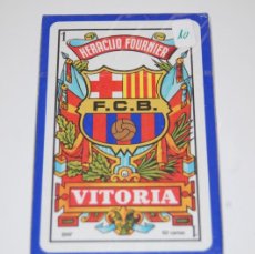 Barajas de cartas: BARAJA ESPAÑOLA - FOURNIER - FCB - FUTBOL CLUB BARCELONA - CON PRECINTO. Lote 384008154
