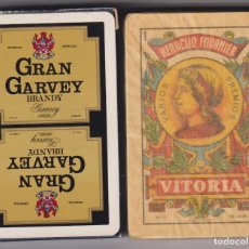 Barajas de cartas: BARAJA ESPAÑOLA FOURNIER. PUBLICIDAD DE GRAN GARVEY. SIN USAR, PRECINTADA. Lote 400901904