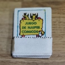 Barajas de cartas: JUEGO DE NAIPES CÓMICOS, BARAJA ESPAÑOLA, 6 X 4,5 CM.