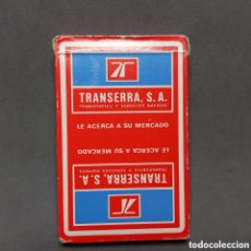 Barajas de cartas: BARAJA DE CARTAS HERACLIO FOURNIER PROMOCIONAL DE TRANSPORTES TRANSERRA, MADRID, 40 NAIPES. Lote 402499954