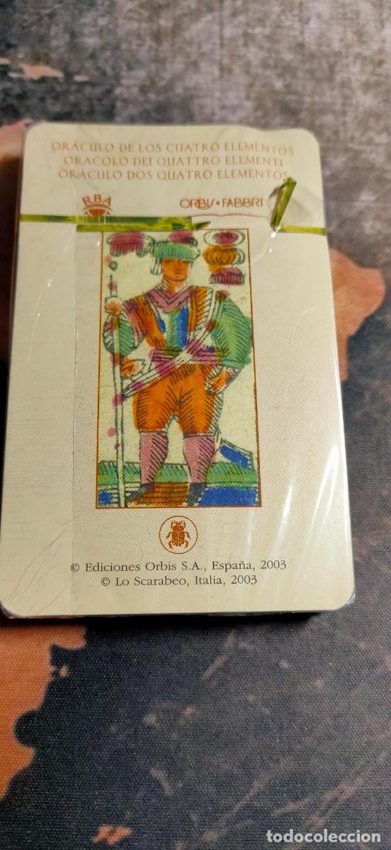 Barajas de cartas: Baraja de naipes, Or&aacute;culo de los Cuatro Elementos, precintada - Foto 1