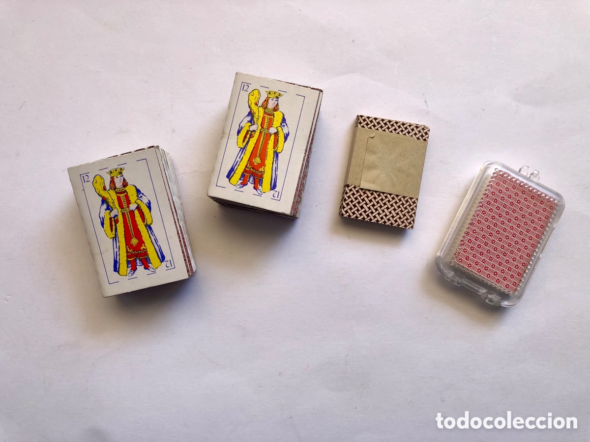 Barajas de cartas: 4 mini barajas espa&ntilde;olas - Foto 3