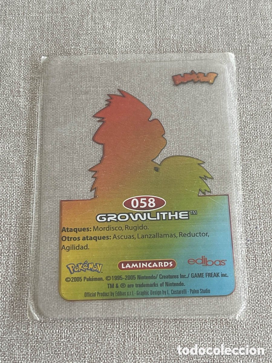Barajas de cartas: Carta Pok&eacute;mon Growlithe - Foto 2