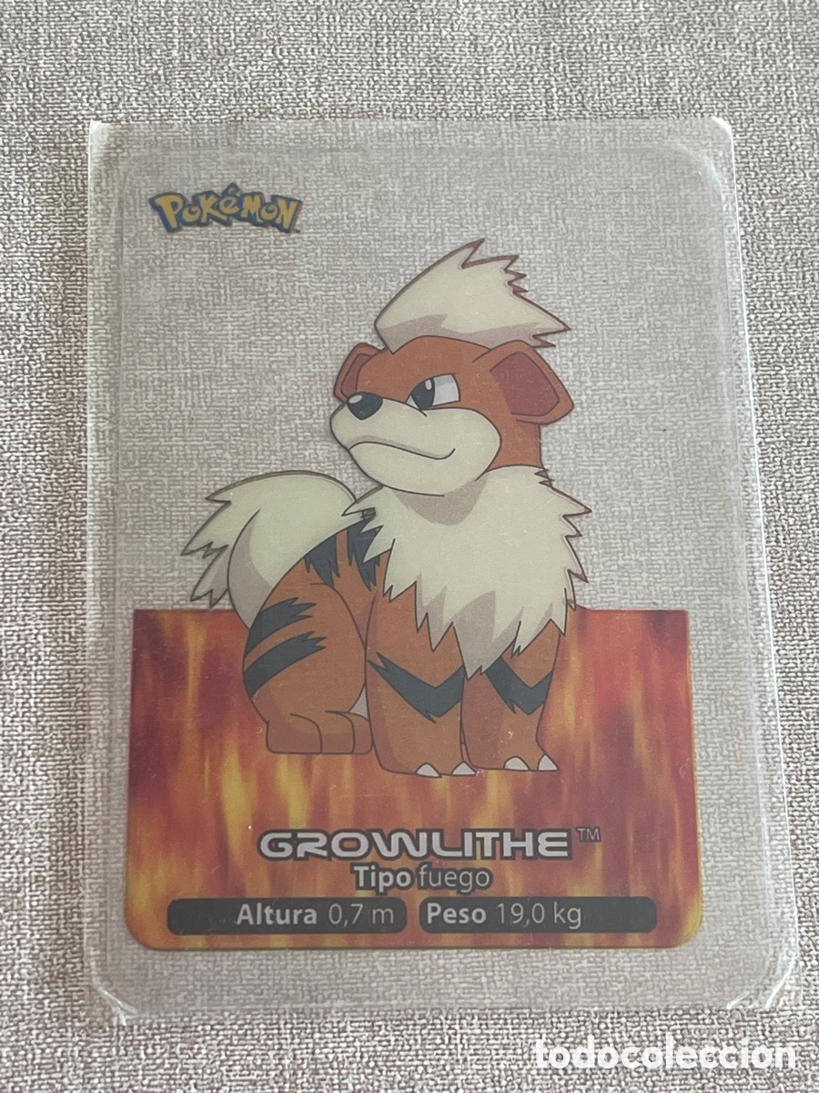 Barajas de cartas: Carta Pok&eacute;mon Growlithe - Foto 1