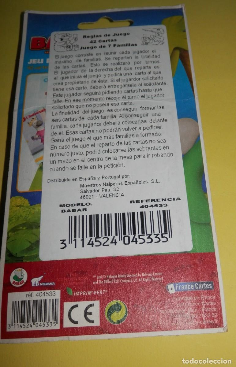 Barajas de cartas: BARAJA DE CARTAS DE LA NELVANA - BABAR - Foto 2
