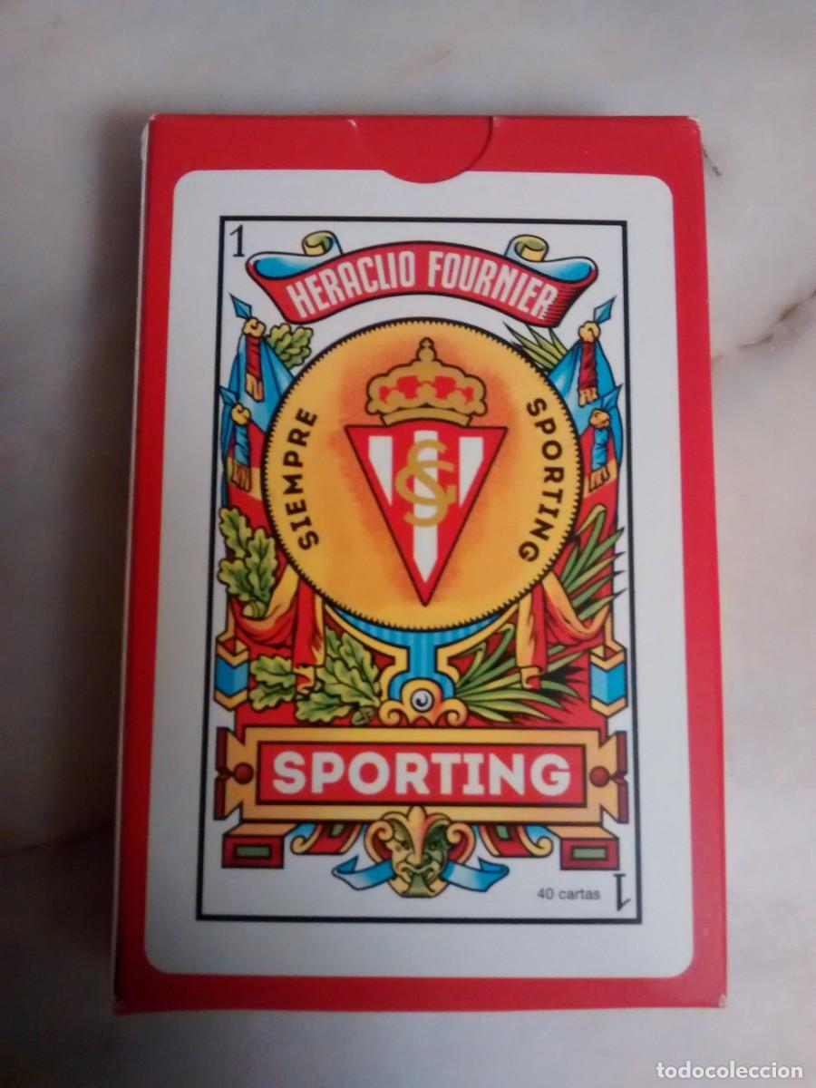 Barajas de cartas: Baraja REAL SPORTING de GIJ&Oacute;N - Foto 1