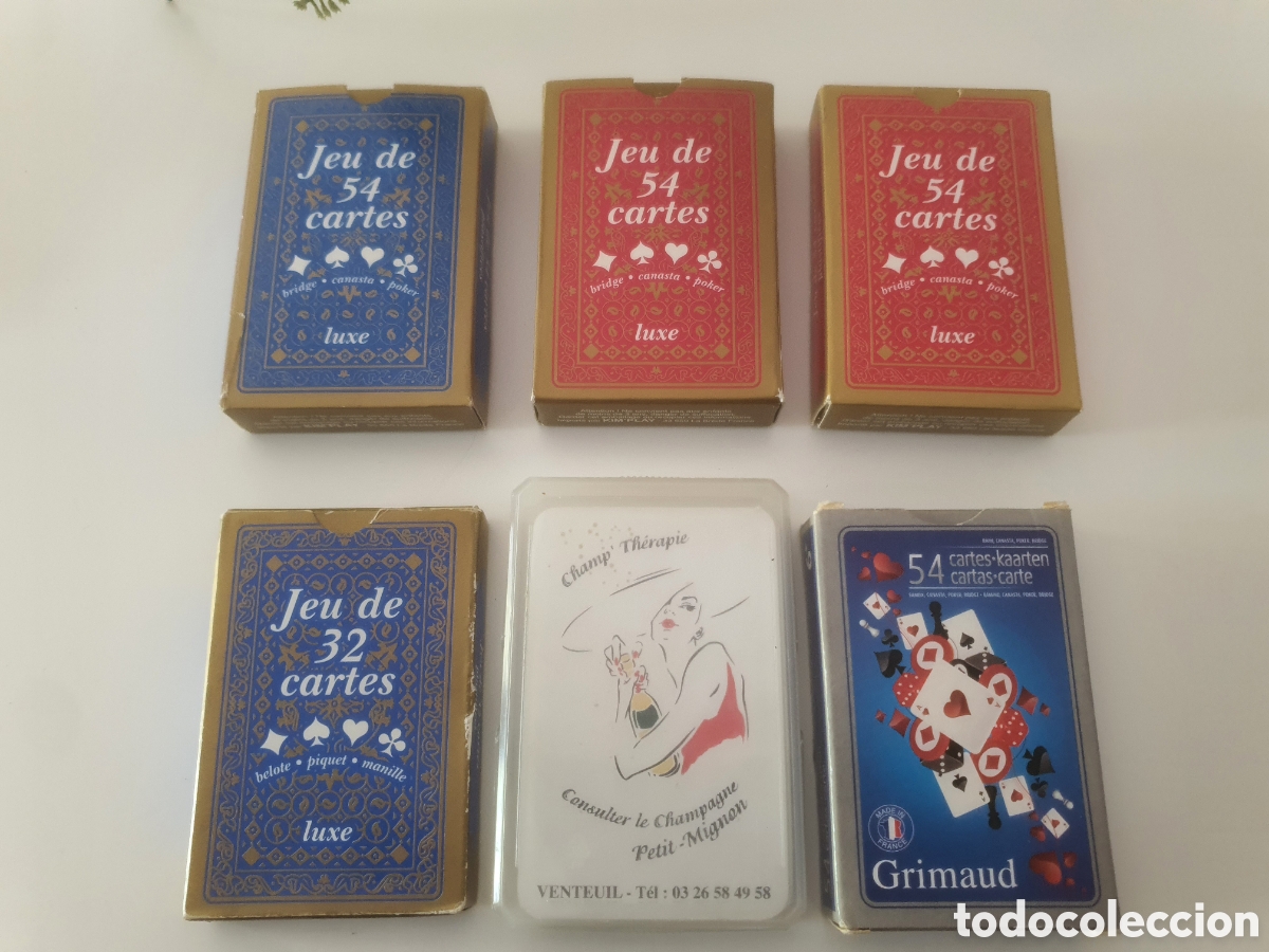 Barajas de cartas: 6 barajas completas francesas poker - Foto 1