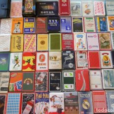 Barajas de cartas: LOTE DE 59-70 BARAJAS DE CARTAS PUBLICITARIAS PUBLICIDAD POKER ESPAÑOLA TAROT FOURNIER. 7KG
