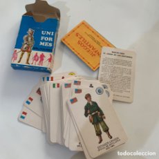 Mazzi di carte: CARTAS BARAJA EL JUEGO DE LOS UNIFORMES MILITARES EDICIONES RECREATIVAS CON CATALOGO E INSTRUCCIONES