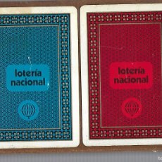 Barajas de cartas: ESTUCHE CON DOS BARAJAS DE POKER TEMA LOTERIA NACIONAL, PRECINTADAS. FOURNIER. 1976