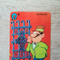 Barajas de cartas: HERRERO, CARTA Nº 4, BARAJA JUEGO DE LOS OFICIOS - HERACLIO FOURNIER - AÑO 1982.
