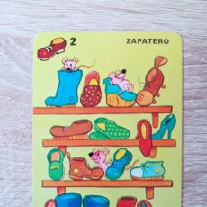 Barajas de cartas: ZAPATERO, CARTA Nº 2, BARAJA JUEGO DE LOS OFICIOS - HERACLIO FOURNIER - AÑO 1982.