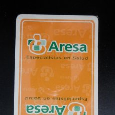Barajas de cartas: BARAJA ESPAÑOLA, PUBLICIDAD LABORATORIOS ARESA, DE COMAS, PRECINTADA, SIN USO, DE COLECCIÓN.