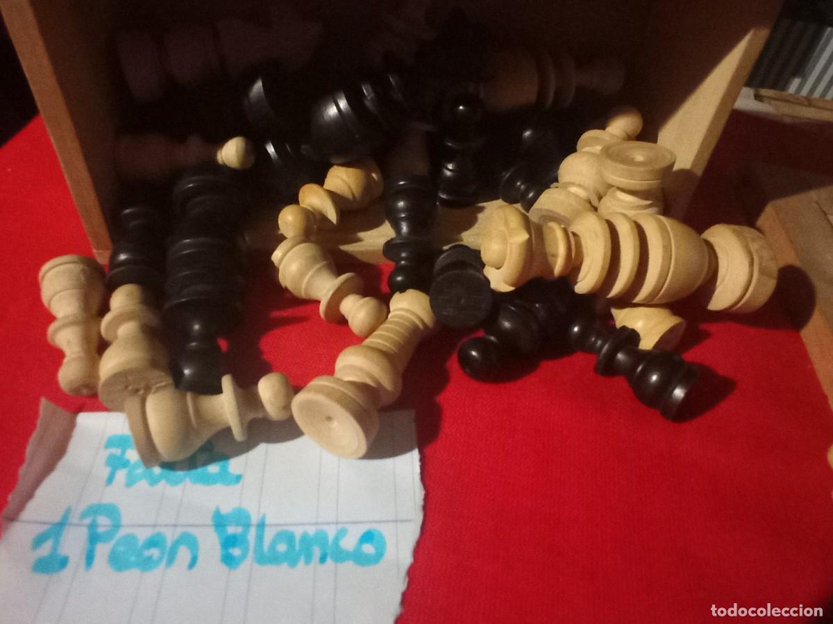 Barajas de cartas: Antiguo juego ajedrez de madera - Foto 2