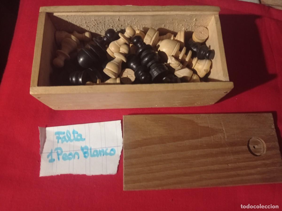 Barajas de cartas: Antiguo juego ajedrez de madera - Foto 7