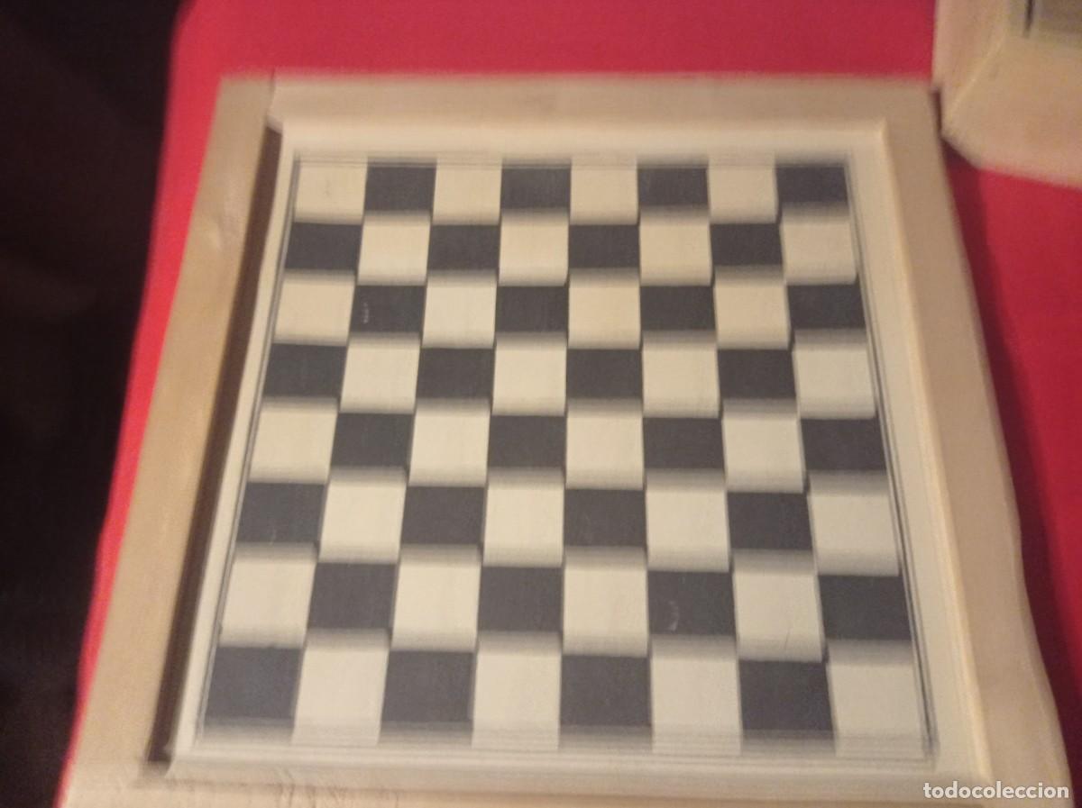 Barajas de cartas: Antiguo juego ajedrez de madera - Foto 8