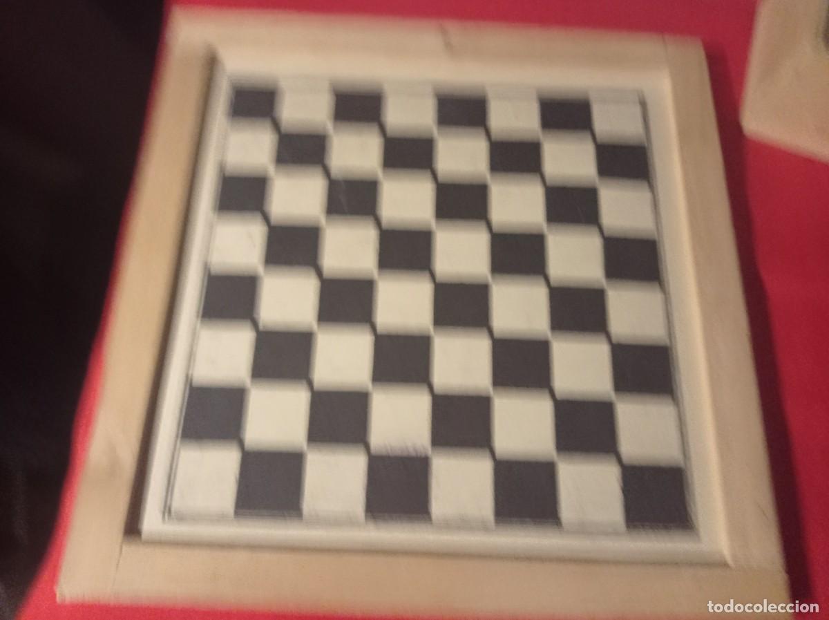 Barajas de cartas: Antiguo juego ajedrez de madera - Foto 9