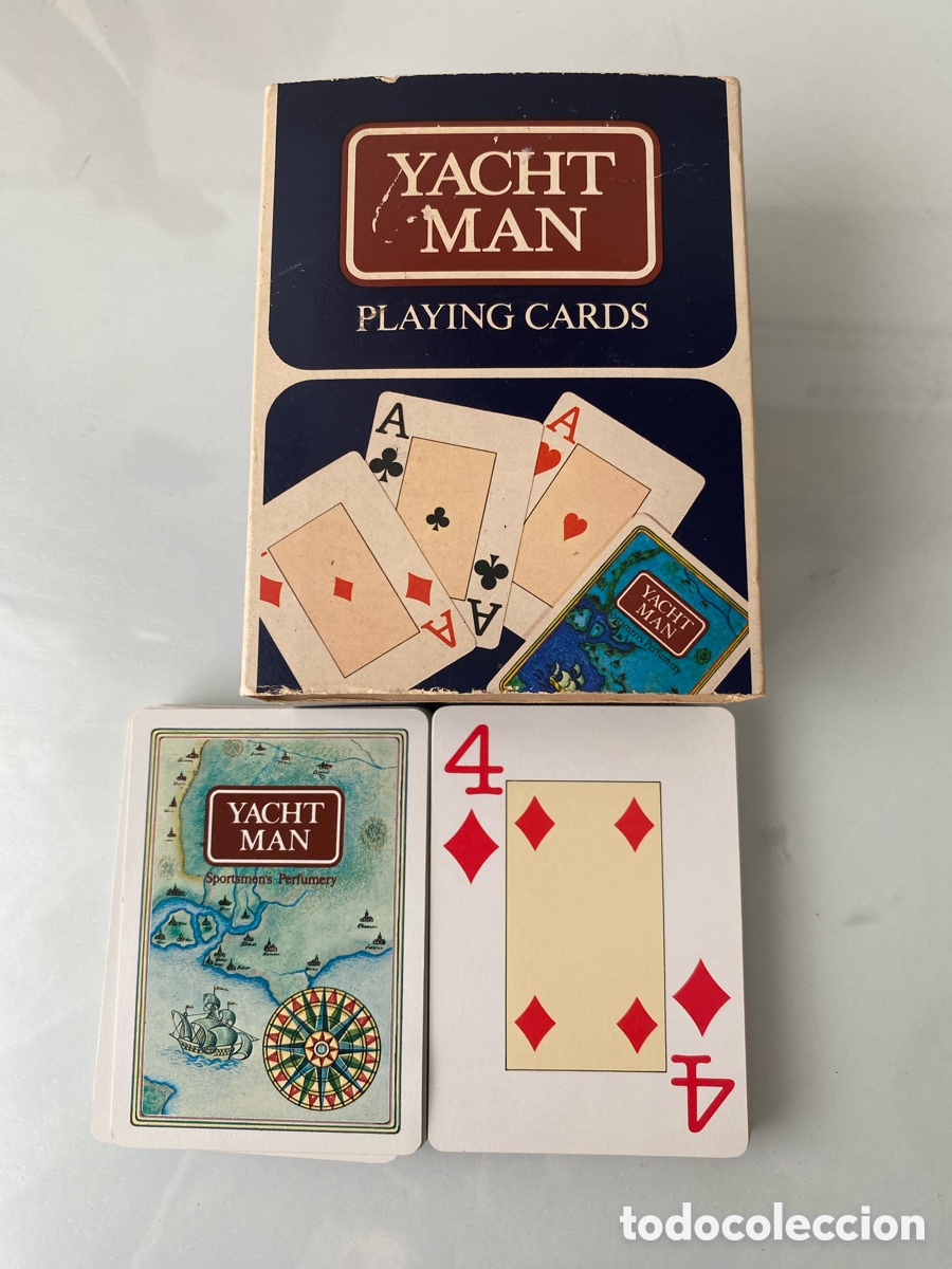 Playing Cards: Baraja Naipes Publicitaria Colonia YACHT MAN &middot; M&aacute;s Cosmetics &middot; Playing Cards &middot; Vintage a&ntilde;os 80
