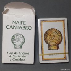 Barajas de cartas: BARAJA ESPAÑOLA. NAIPE CÁNTABRO, CAJA DE AHORROS DE SANTANDER Y CANTABRIA. DIBUJOS SINUÉ. AÑO 1981