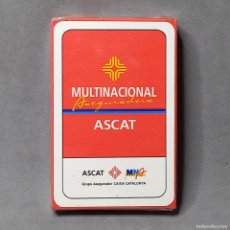 Barajas de cartas: BARAJA DE CARTAS ESPAÑOLA. MULTINACIONAL ASEGURADORA ASCAT, CAIXA CATALUNYA. NAIPES COMAS.