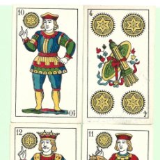 Mazzi di carte: CUATRO CARTAS DE PALO OROS SIN PUBLICIDAD