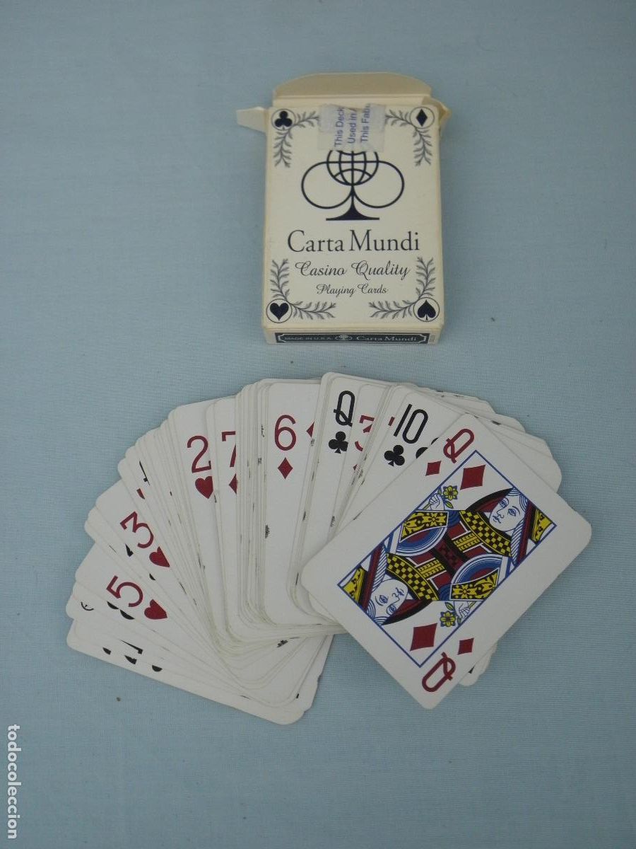 Antigua baraja de cartas de Póker americana