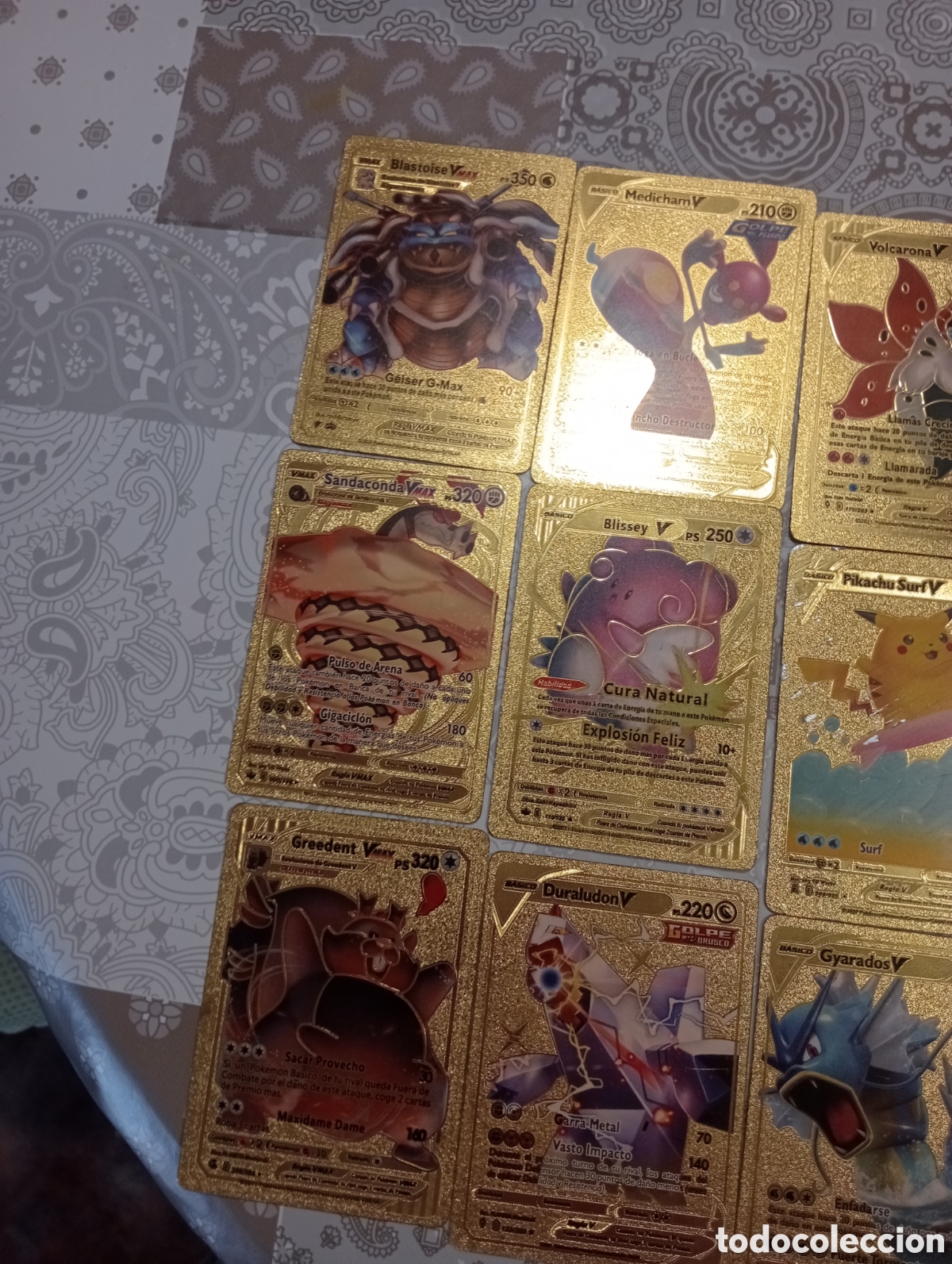 Barajas de cartas: Cartas doradas de Pok&eacute;mon colecci&oacute;n - Foto 4