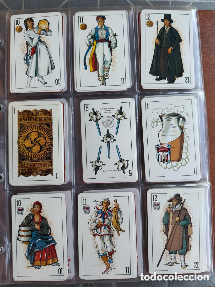Barajas de cartas: Baraja vasca Bilbao Naipes - Foto 1