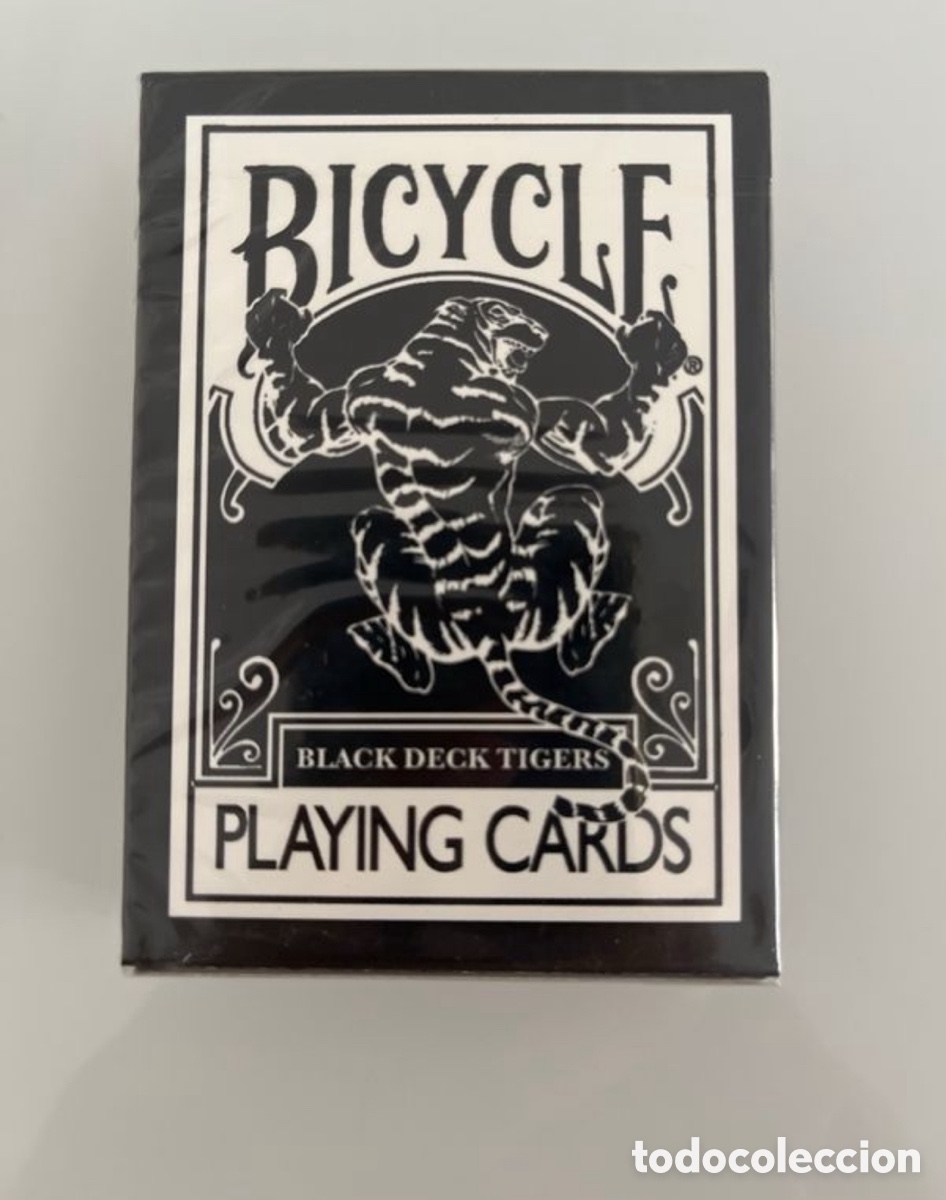 Barajas de cartas: Bicycle Black Tiger UV500 Air flow. - Foto 1