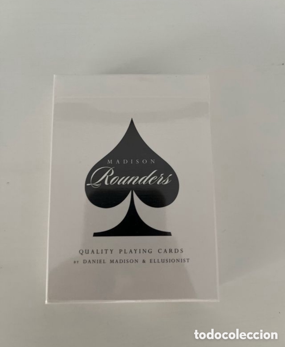Barajas de cartas: Baraja Madisson Rounders Blakc - Foto 1