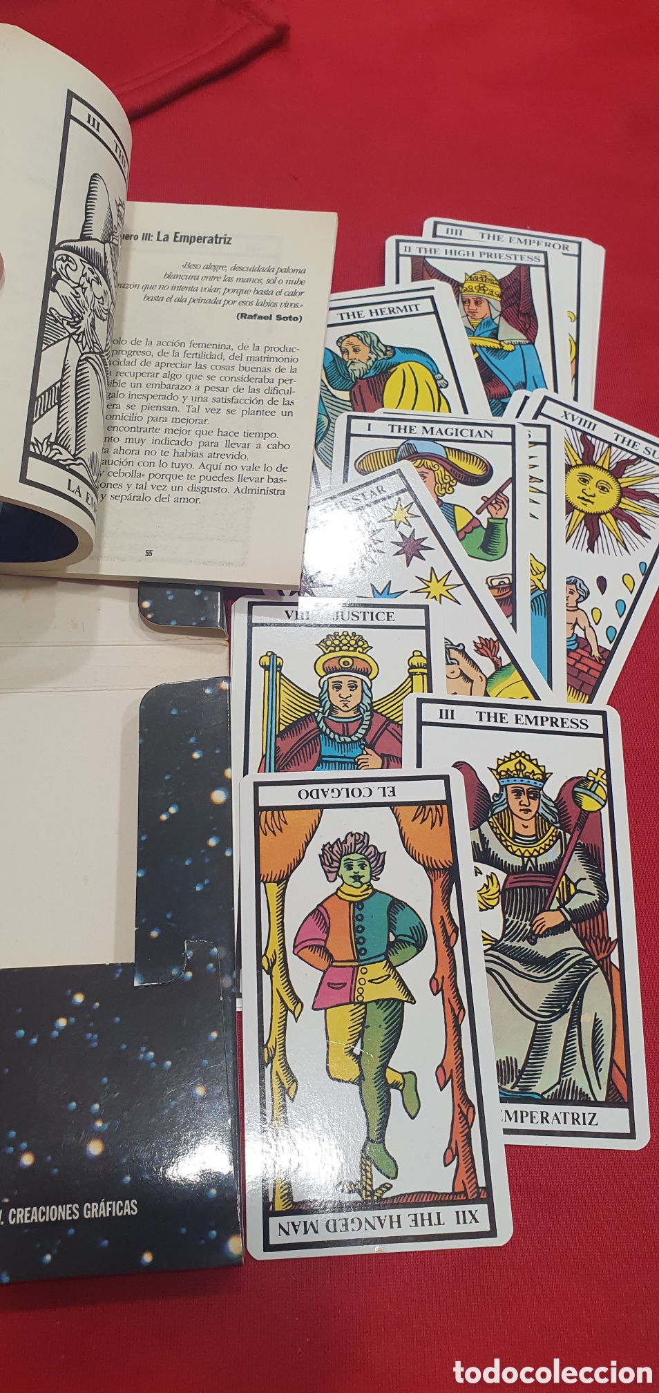 Barajas de cartas: TAROT , LOTE DE 2 BARAJAS DEL TAROT COMPLETAS - Foto 3