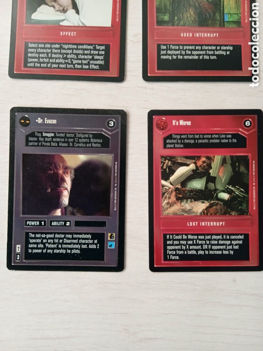 Barajas de cartas: LOTE CARTAS STAR WARS TIPO MAGIC - Foto 6