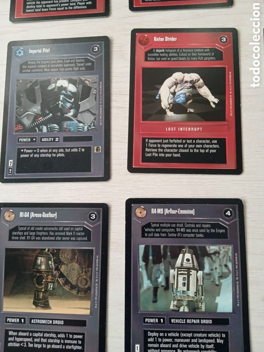 Barajas de cartas: LOTE CARTAS STAR WARS TIPO MAGIC - Foto 9