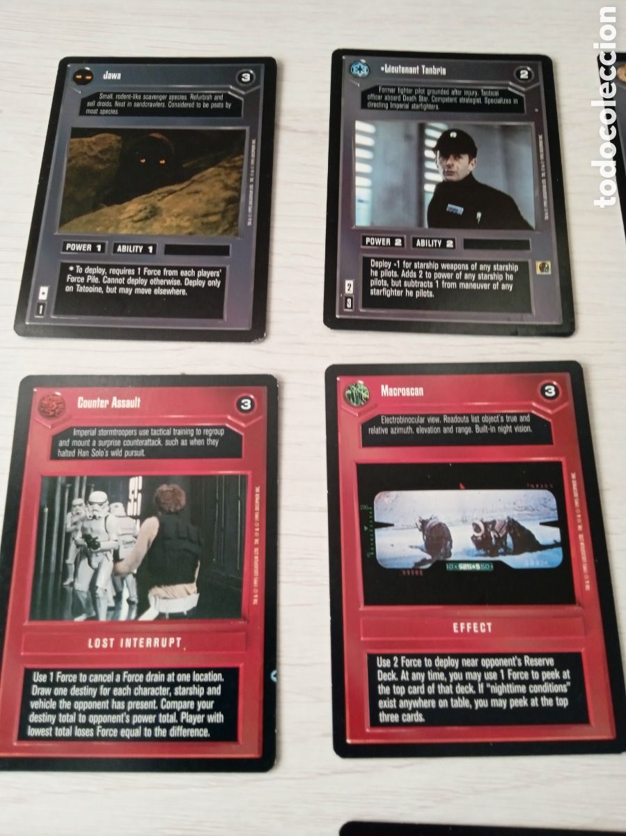 Barajas de cartas: LOTE CARTAS STAR WARS TIPO MAGIC - Foto 10