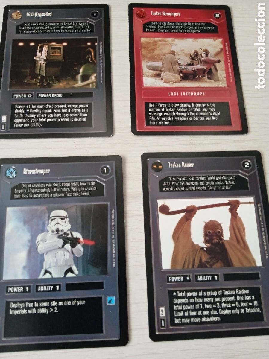 Barajas de cartas: LOTE CARTAS STAR WARS TIPO MAGIC - Foto 11