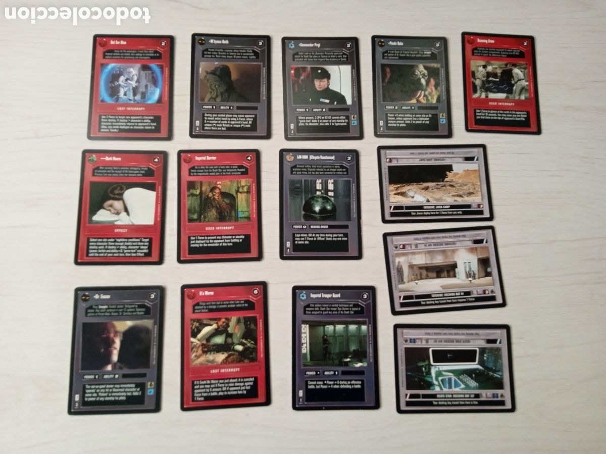 Barajas de cartas: LOTE CARTAS STAR WARS TIPO MAGIC - Foto 3