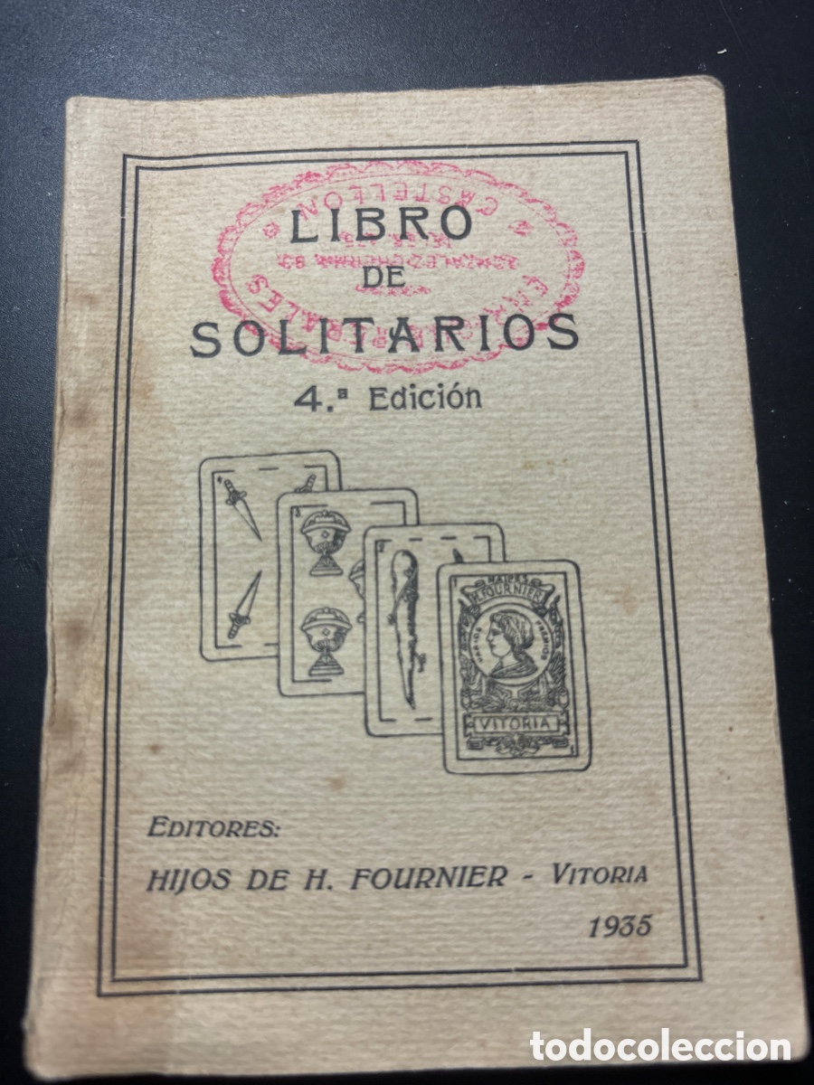Barajas de cartas: Libro de solitarios. Cuarta edici&oacute;n. 1935. - Foto 2