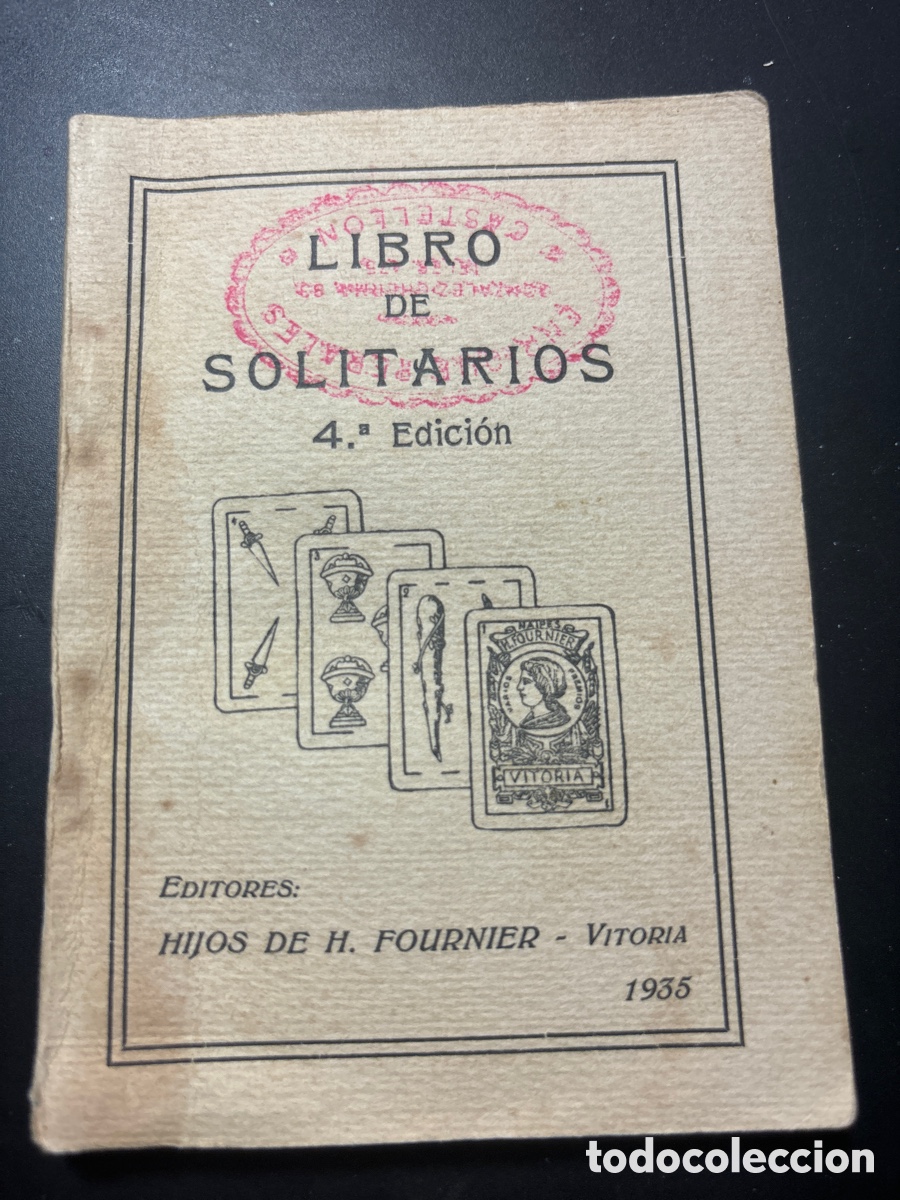 Barajas de cartas: Libro de solitarios. Cuarta edici&oacute;n. 1935. - Foto 1
