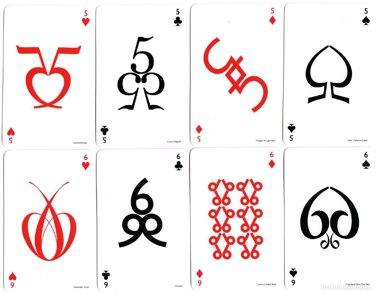 Barajas de cartas: Naipes Tipogr&aacute;ficos / Typographic playing cards - Foto 4