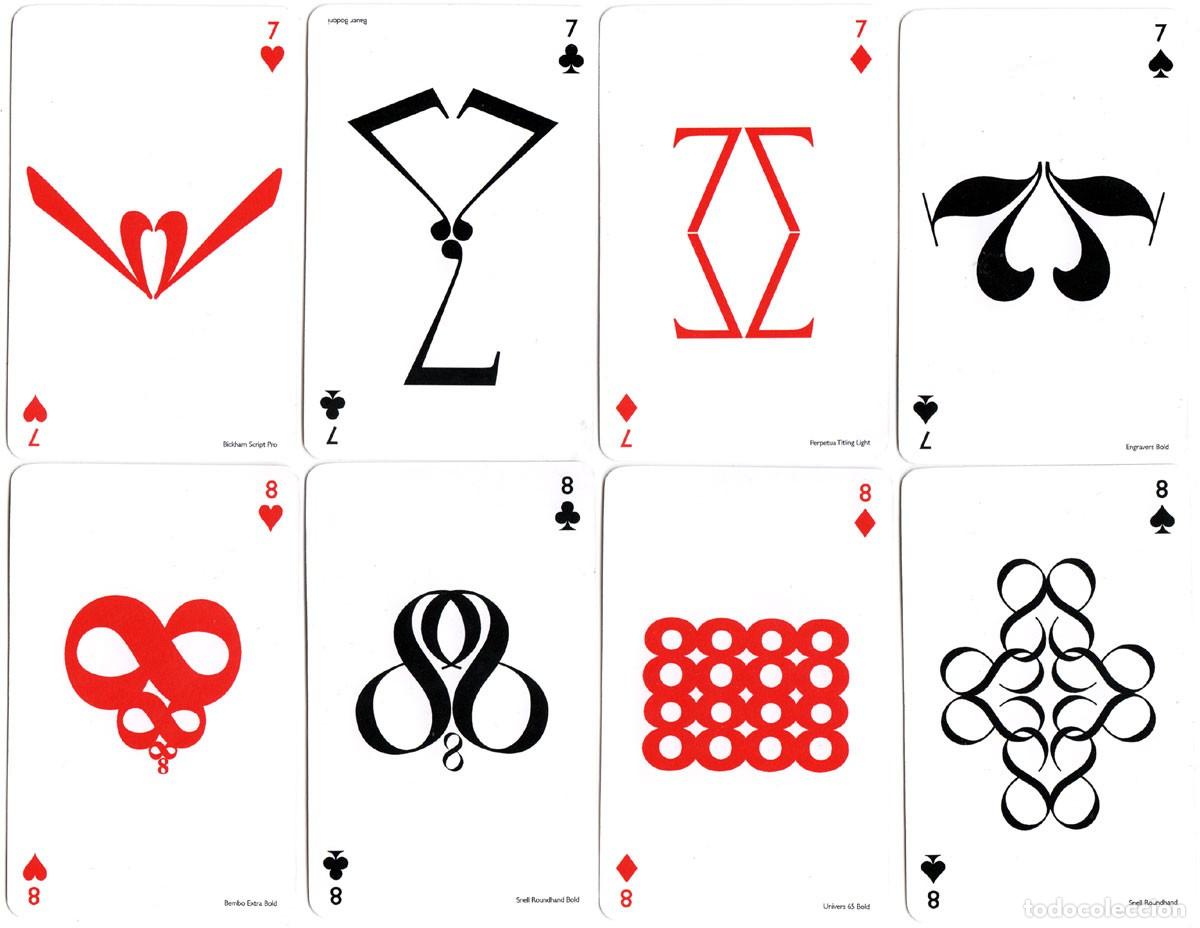 Barajas de cartas: Naipes Tipogr&aacute;ficos / Typographic playing cards - Foto 5