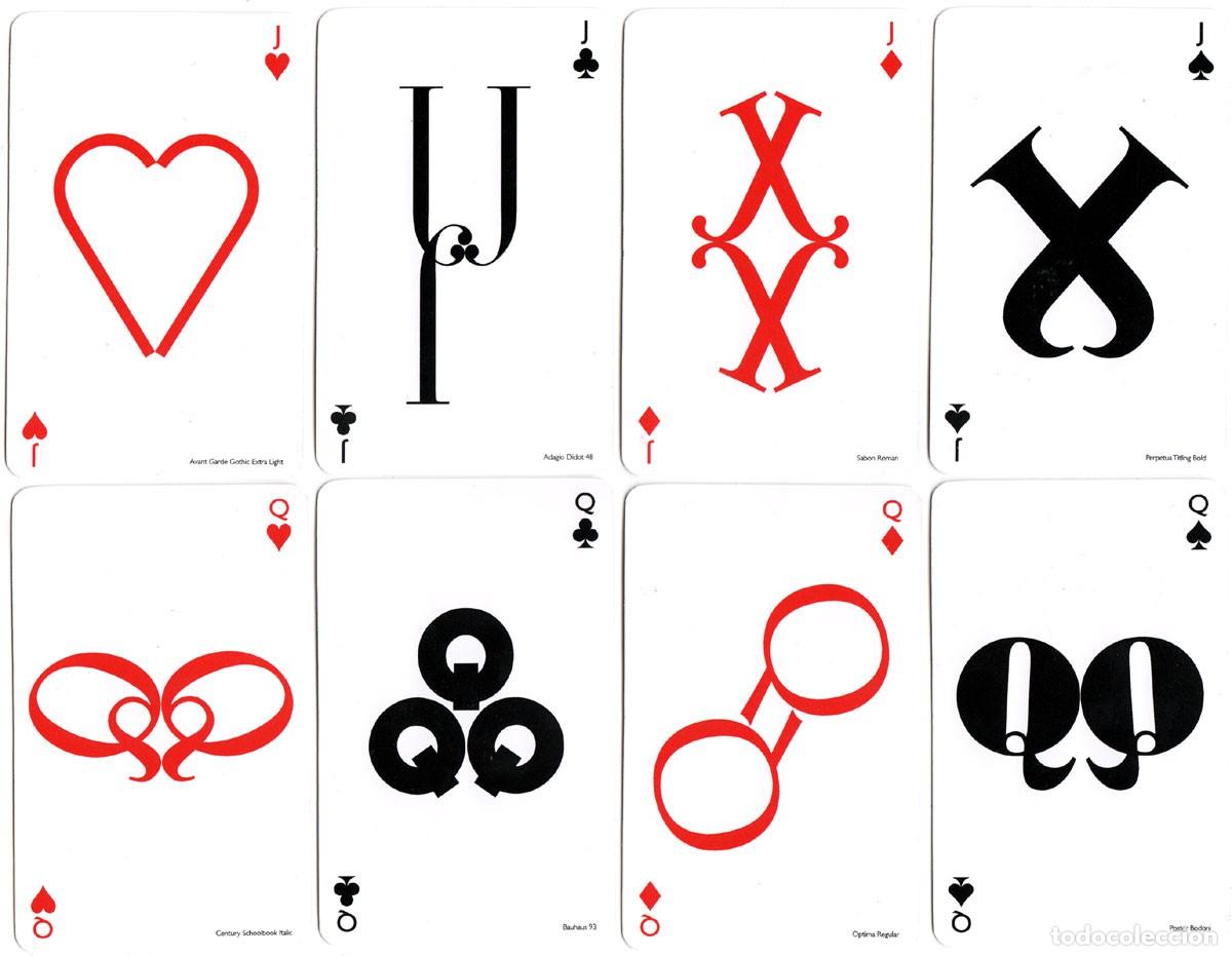 Barajas de cartas: Naipes Tipogr&aacute;ficos / Typographic playing cards - Foto 7
