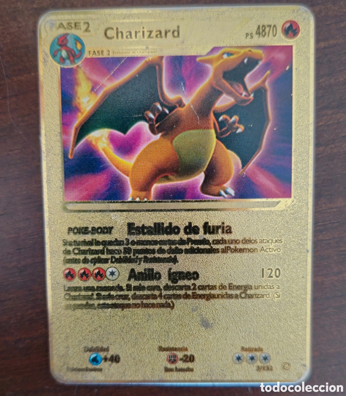 Barajas de cartas: Pokemon oro Charizard - Foto 2