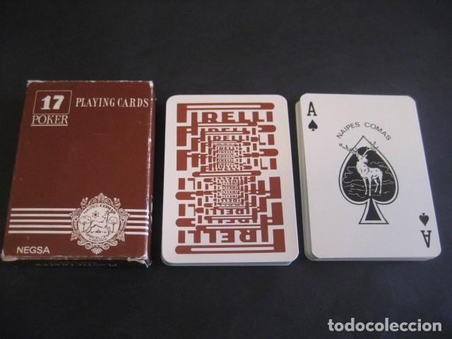 Barajas de cartas: BARAJA POKER COMAS. NEUMATICOS PIRELLI - Foto 1
