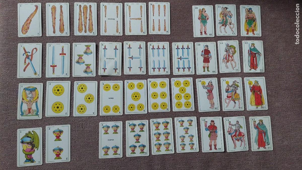 Jeux de cartes: Baraja Espa&ntilde;ola. Mas- Reynals. 40 Cartas. Ilustracion V. Maza. Dise&ntilde;o M.Male