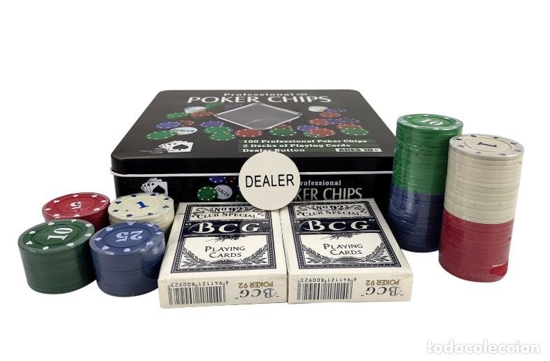 Barajas de cartas: Proffessional Poker Chips Fine Gift Set - Foto 5
