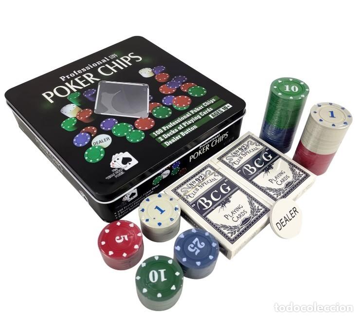 Barajas de cartas: Proffessional Poker Chips Fine Gift Set - Foto 6