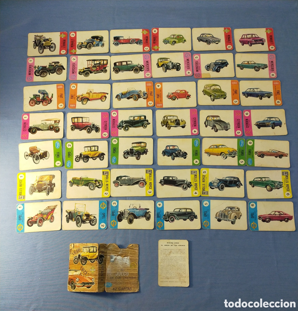 Barajas de cartas: Cartas el juego de los coches - Foto 1